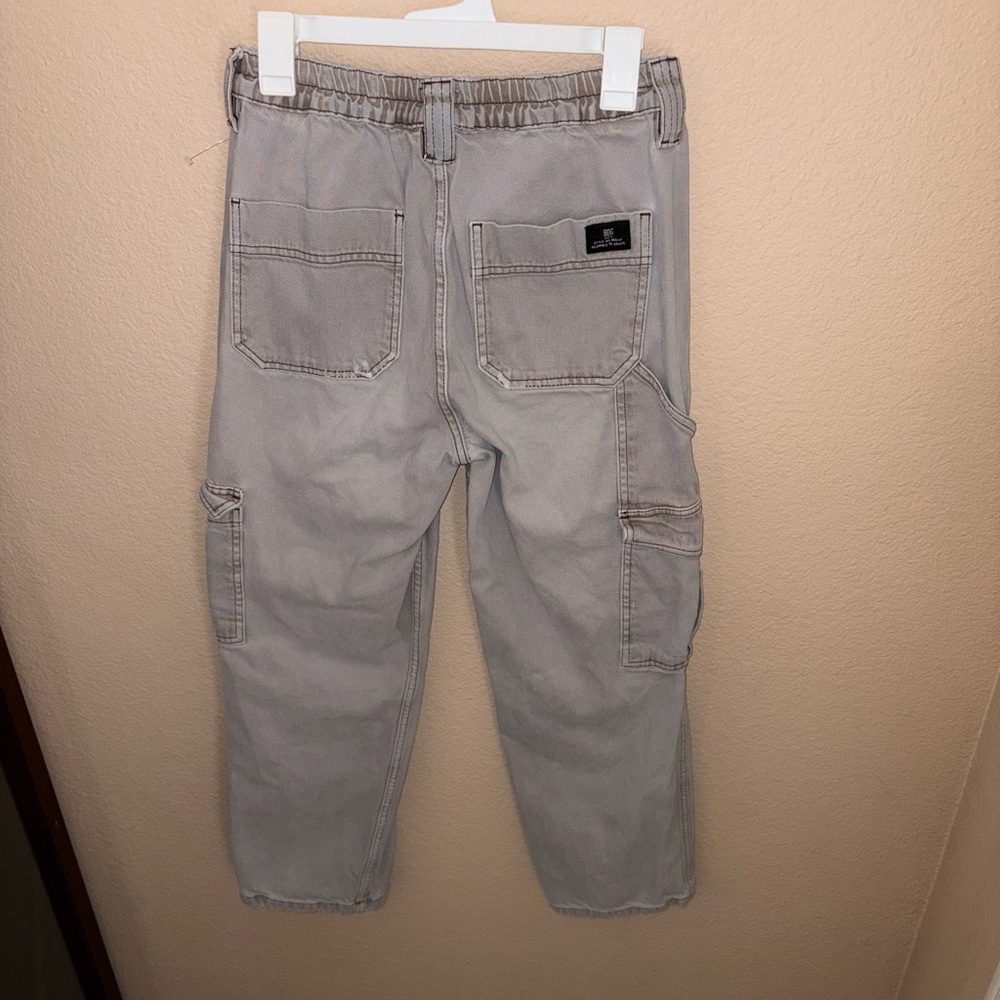 BDG vintage grey cargo pants skater baggy denim 90s jeans & multiple pockets